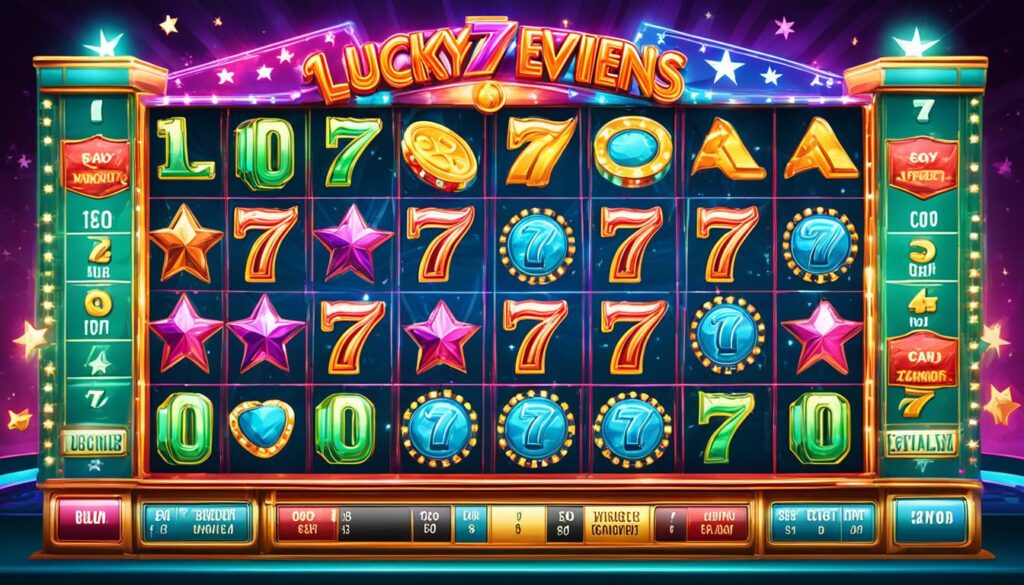 10 Lucky Sevens paytable