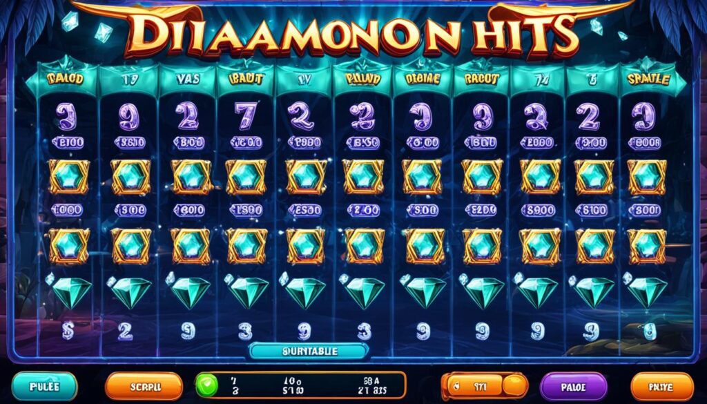 Diamond Hits paytable and game info