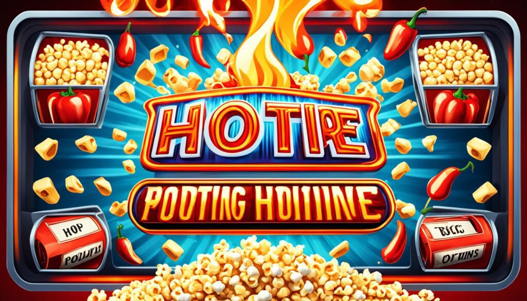 Fire-themed slot machine