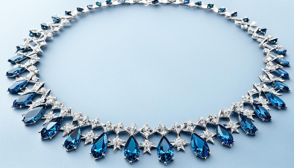 Blue Diamond Necklace Blue Diamond Necklace
