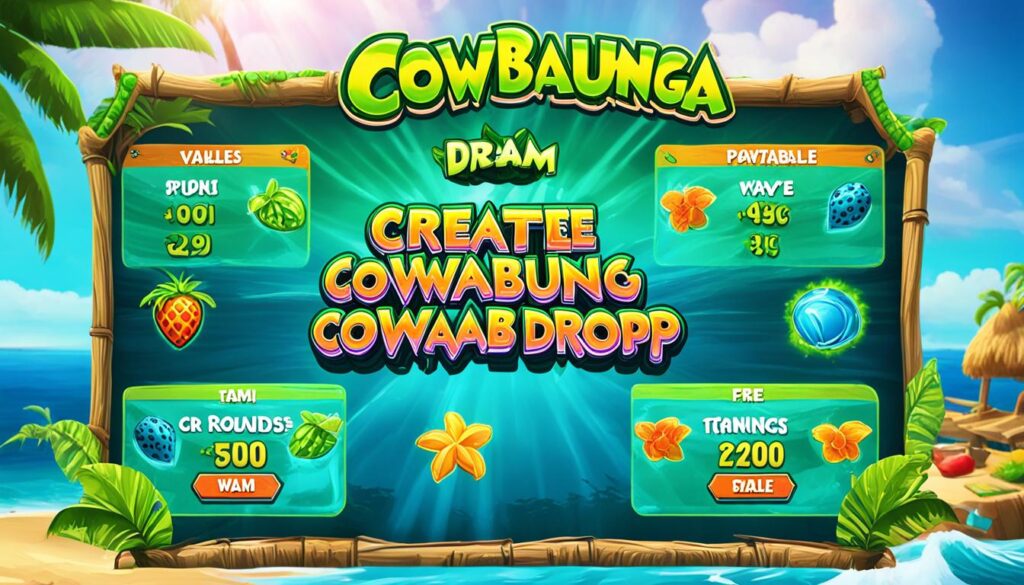 Cowabunga Dream Drop Paytable Image