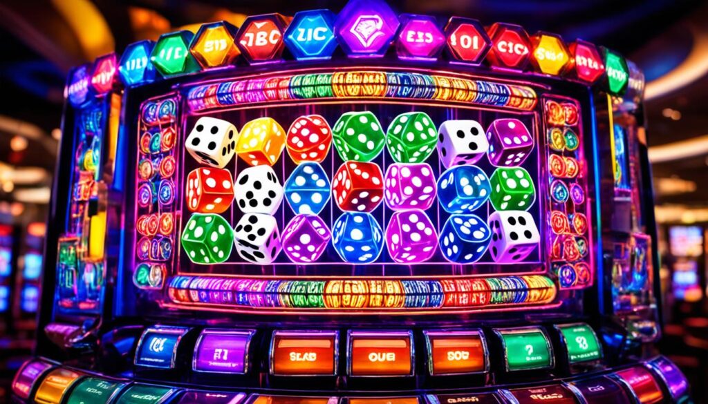 Dice-themed slot machine Dice-themed slot machine