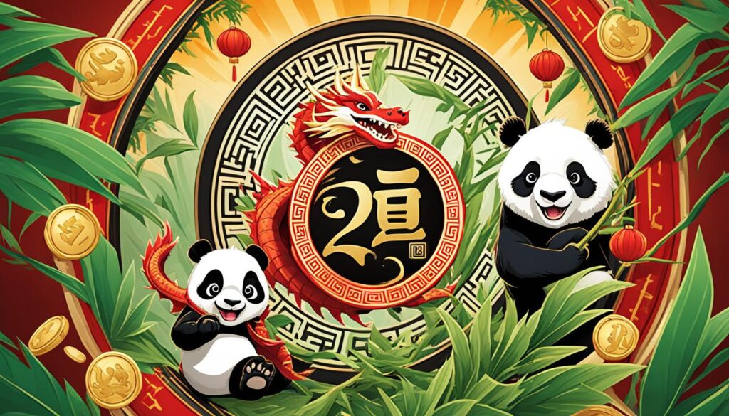 Dragons vs Pandas symbols