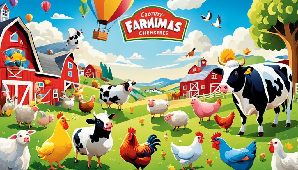Farm animal slot game