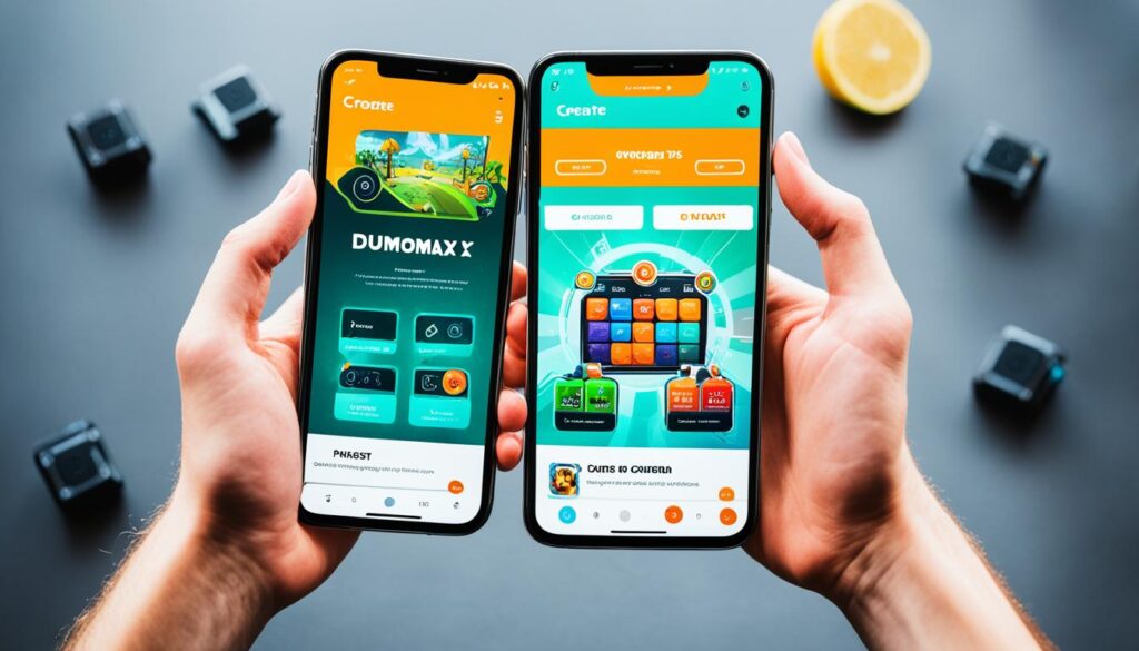 Mobile Gameplay Illustration