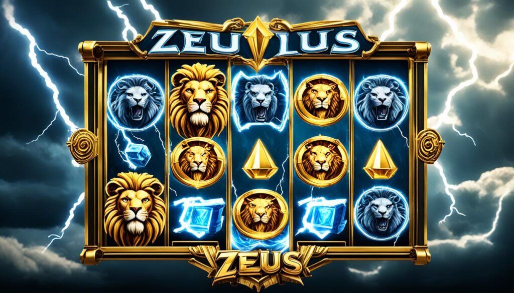 Zeus themed slot machine