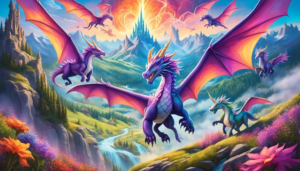 mythical creatures and magical realms