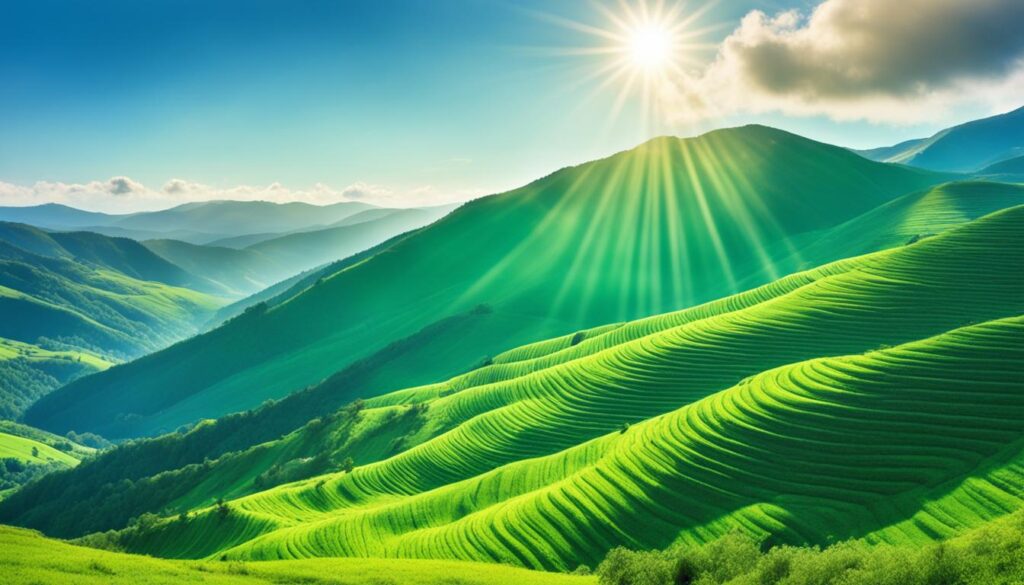 rolling green hills