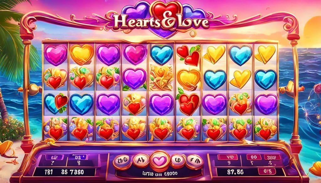 slot mechanics of Hearts & Love