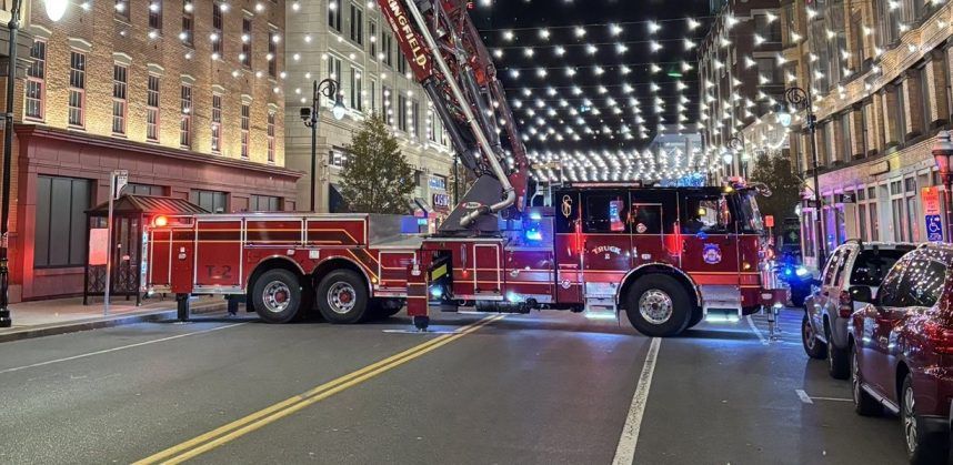 Fire truck at MGM Springfield